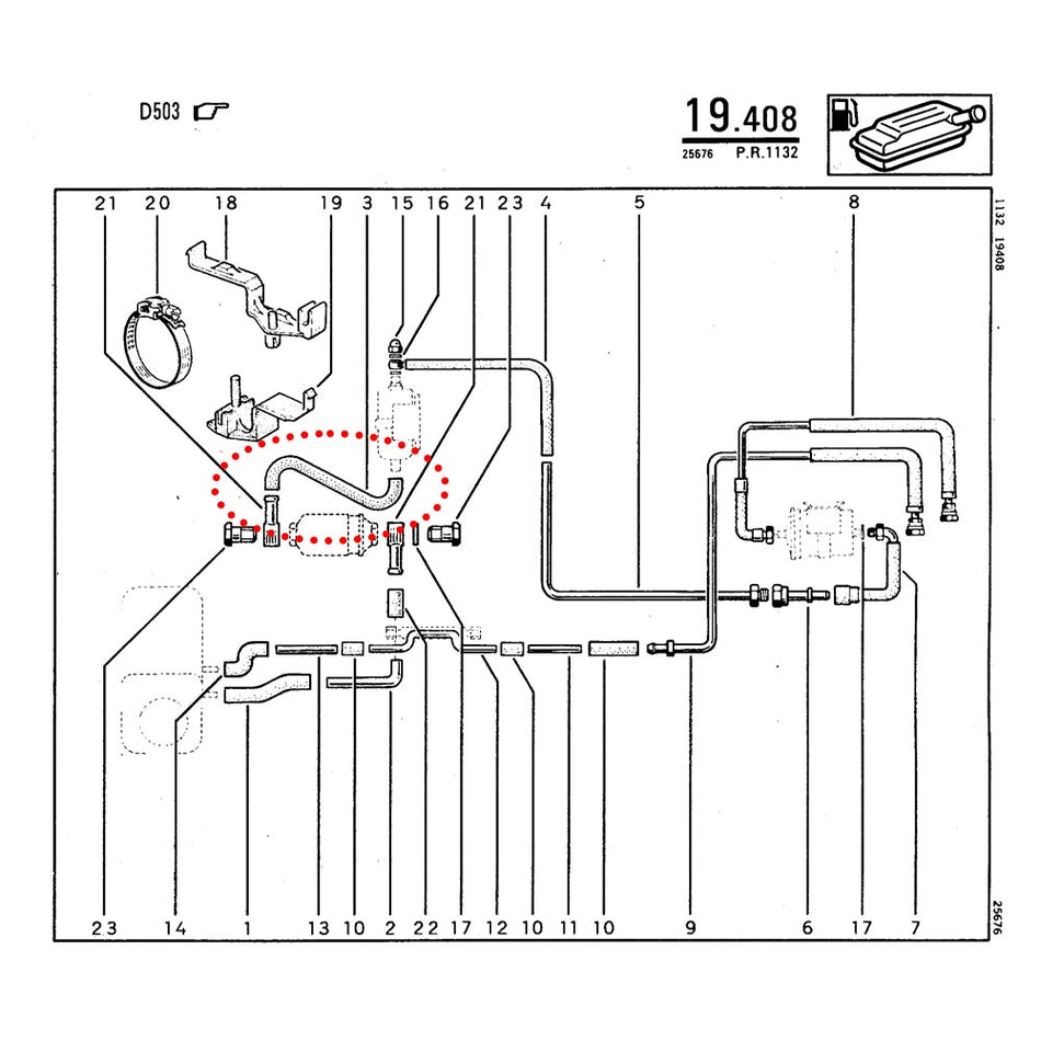 DURITE ALIMENTATION CARBURANT POMPE A ESSENCE ALPINE A610