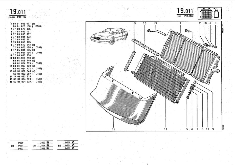 RADIATEUR ALUMINIUM ALPINE GTA V6 TURBO