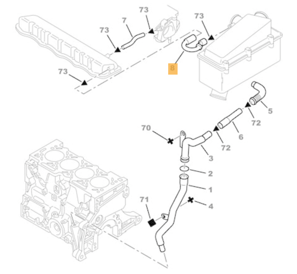 DURITE RENIFLARD SILICONE CITROËN SAXO VTS Phase 1 (L3) 1192.N5