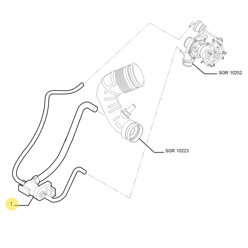 KIT 3 DURITES ELECTROVANNE TURBO SILICONE ABARTH 500