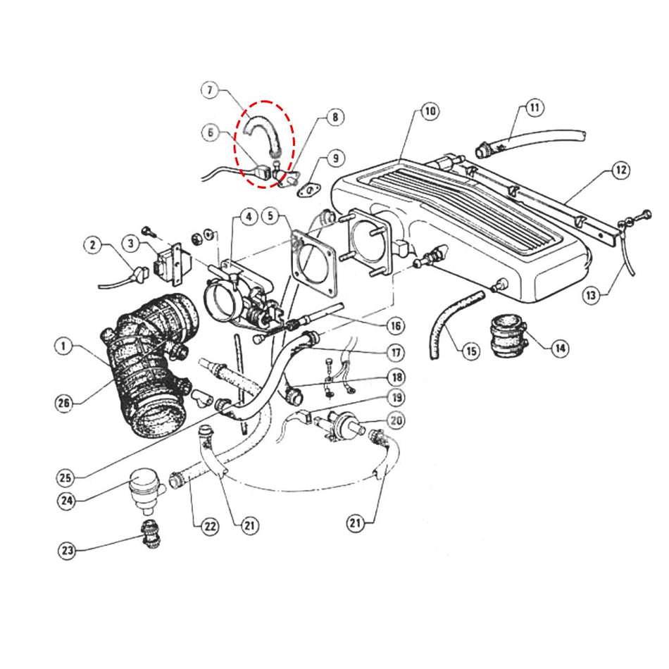 DURITE ALIMENTATION INJECTEUR ALFA ROMEO ALFETTA GTV/6