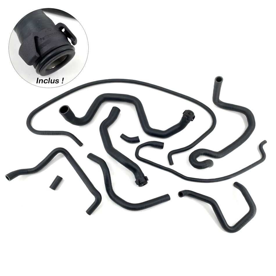 KIT EAU 10 DURITES SILICONE PEUGEOT 405 Mi16 Phase 2 / Le Mans