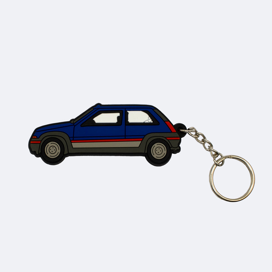 PORTE-CLÉS RENAULT SUPER 5 GT TURBO BLEU