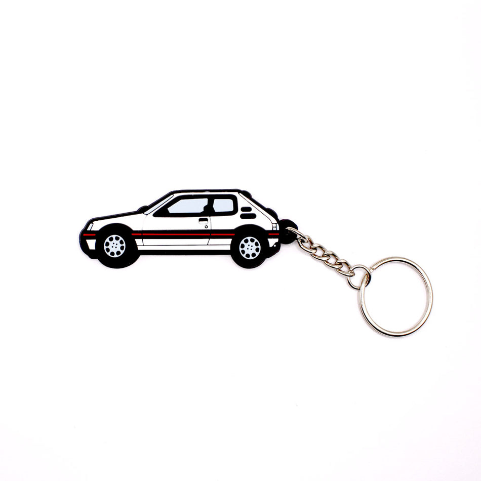 PORTE-CLÉS PEUGEOT 205 GTI BLANCHE
