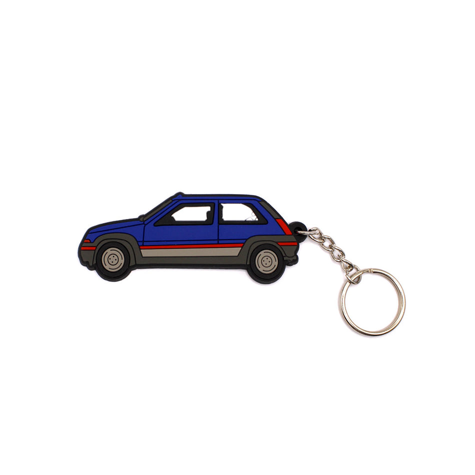 PORTE-CLÉS RENAULT SUPER 5 GT TURBO PHASE 1 BLEUE