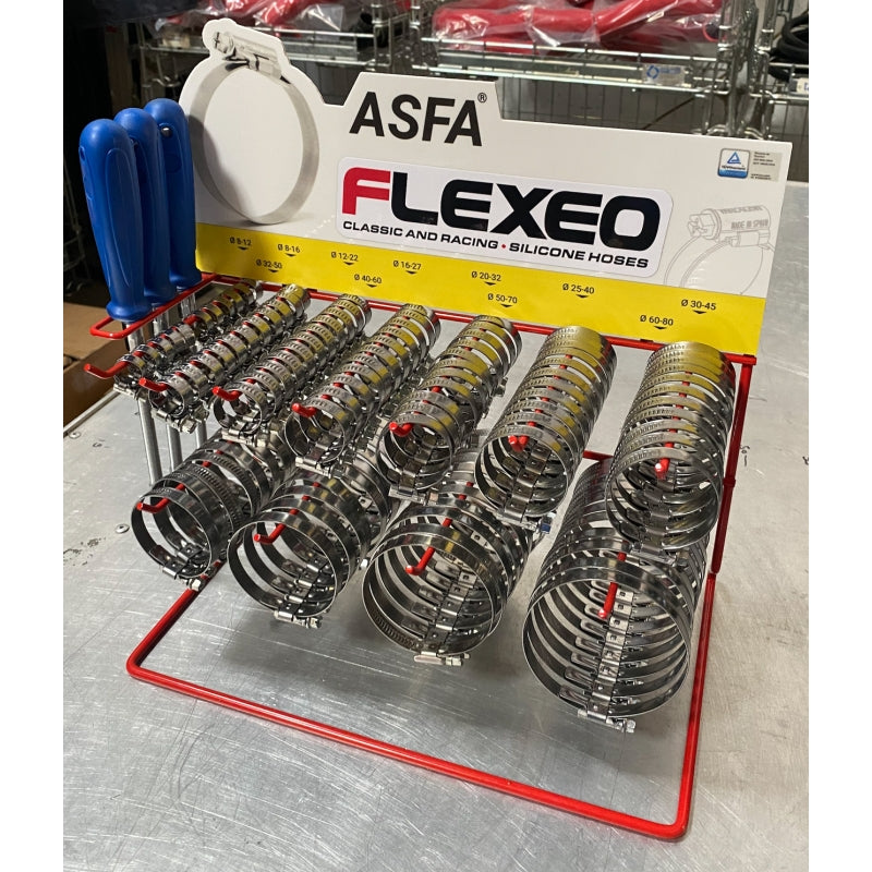 PRESENTOIR COMPLET 120 COLLIERS INOX + 3 TOURNEVIS FLEX