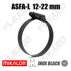 Necklace ASFA-L BLACK W3 (9mm) Ø12-22mm