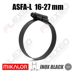 Necklace ASFA-L BLACK W3 (9mm) Ø16-27mm