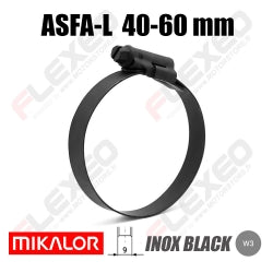 Collar ASFA-L BLACK W3 (9mm) Ø40-60mm