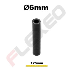 Manchon silicone droit Ø06mm L.125mm 3plys