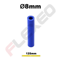 Manchon silicone droit Ø08mm L.125mm 3plys