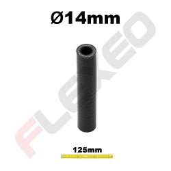 Manchon silicone droit Ø14mm L.125mm 3plys