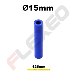 Manchon silicone droit Ø15mm L.125mm 3plys
