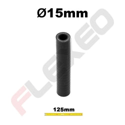 Manchon silicone droit Ø15mm L.125mm 3plys