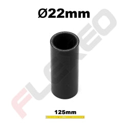 Manchon silicone droit Ø22mm L.125mm 3plys