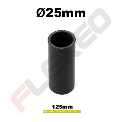 Manchon silicone droit Ø25mm L.125mm 3plys
