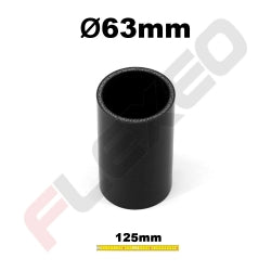 Manchon silicone droit Ø63mm L.125mm 4plys