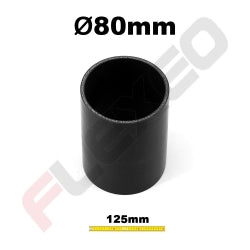 Manchon silicone droit Ø80mm L.125mm 4plys