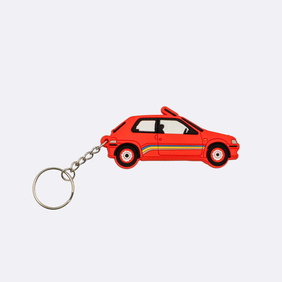 PORTE-CLÉS PEUGEOT 106 RALLYE PHASE 1 ROUGE