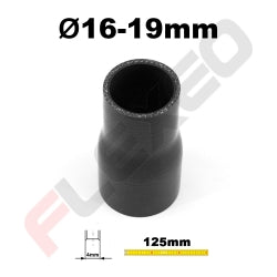 Réducteur silicone droit Ø16-19mm L.125mm 3 plys